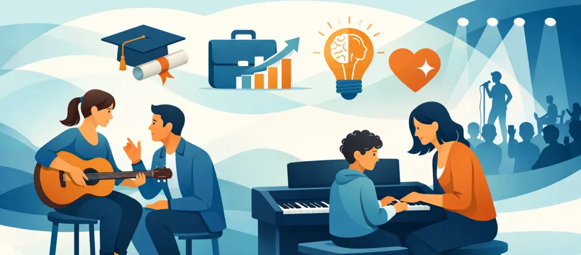 Music Lesson Benefits That Last Beyond the Stage